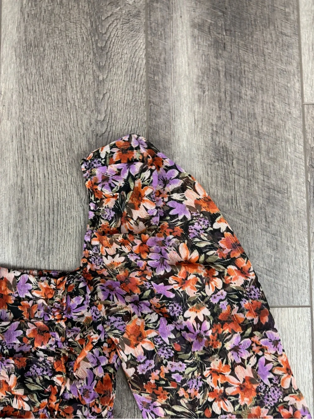 ASTR Black Floral Blouse‎